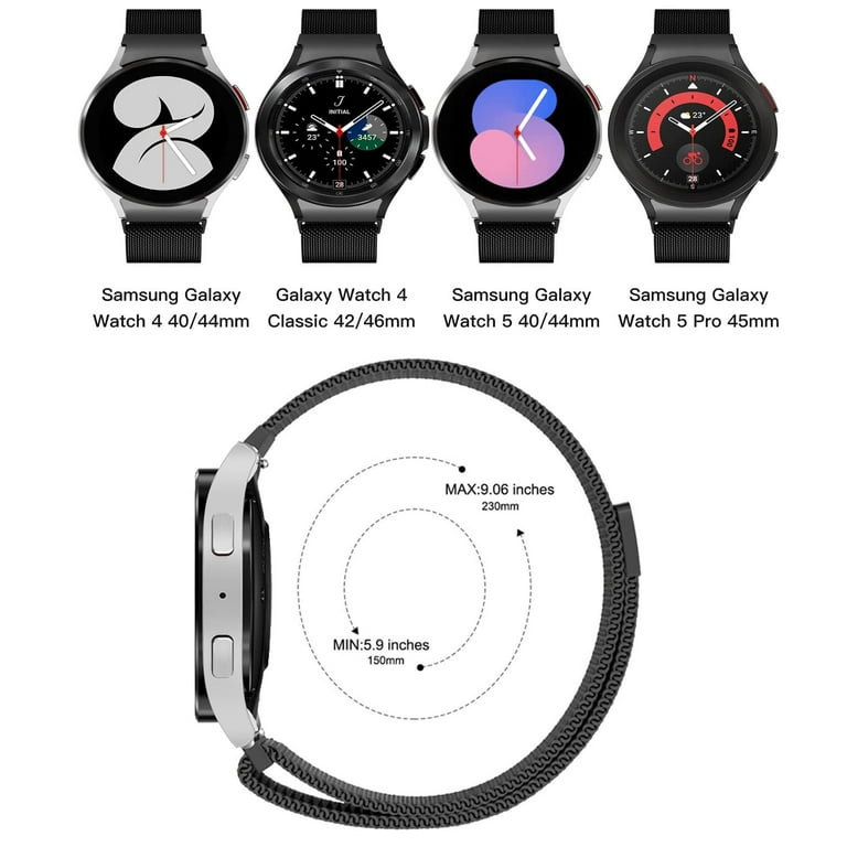 ALMNVO No Gaps Magnetic Bands for Samsung Galaxy Watch 5 Band 44mm