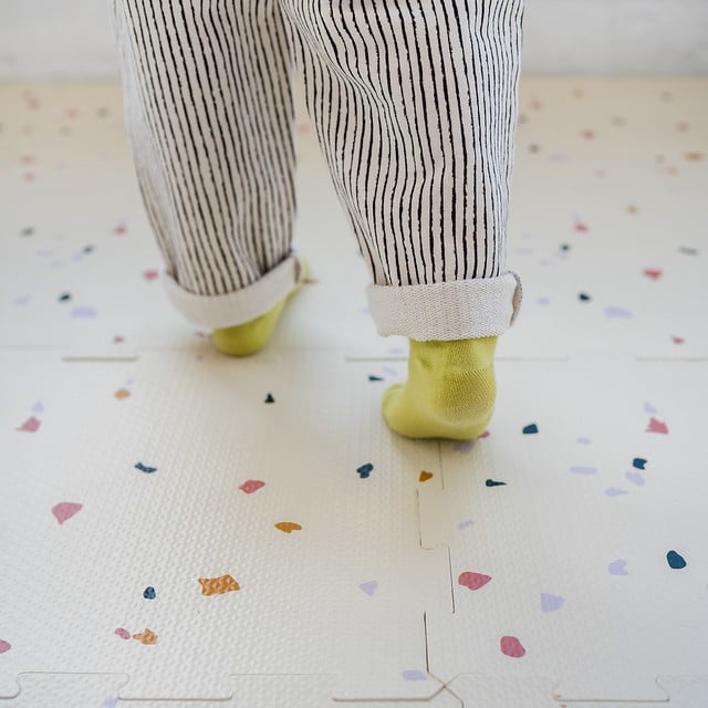 3 Sprouts Baby & Kids EVA Foam Puzzle Mat - Terrazzo Cream