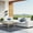 White, variant on Modway Commix 5-Piece Sunbrella® Outdoor Patio Sectional Sofa in White