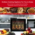 thumbnail image 2 of London Sunshine® Premium Stainless Steel Food Dehydrator - Double Wall SS Structured with Glass Window - 10 Trays, 2 of 6