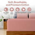 thumbnail image 4 of Superity Linen Fitted Sheet - 100% Cotton RV Size Mattress Cover - Soft, Smooth, and Comfortable - 200 Thread Count - Bed Sheet Stretches to 14 inches for Snug Fit., 4 of 10