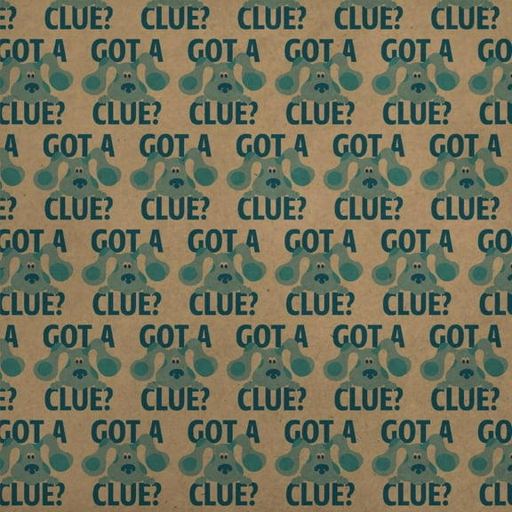 Blue's Clues Got a Clue Premium Kraft Roll Gift Wrap Wrapping Paper