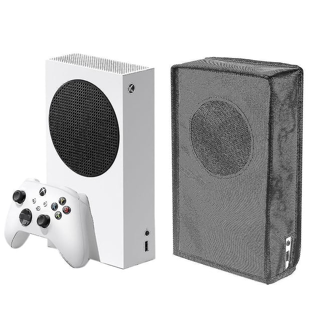 Cubierta antipolvo de nailon negro compatible con Xbox Series S, cubierta antipolvo con forro suave y limpio