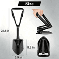 thumbnail image 7 of Ricihene Military Folding Handle Shovel,Adopt 45# High-Carbon Steel Camping Hiking Digging Backpacking Emergency(22.8IN), 7 of 7