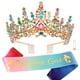 thumbnail image 1 of ATODEN Tiara de cumpleaños para niña, corona de reina, tiaras y coronas para mujeres y niñas, tiara de princesa de cristal multicolor, diademas con diamantes de imitación, corona de quinceañera, decor, 1 of 5