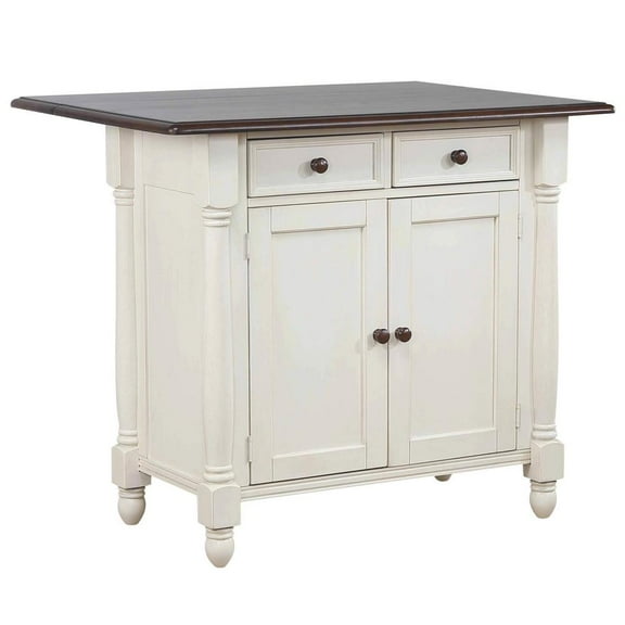 Sunset Trading Andrews Antique White Kitchen Island