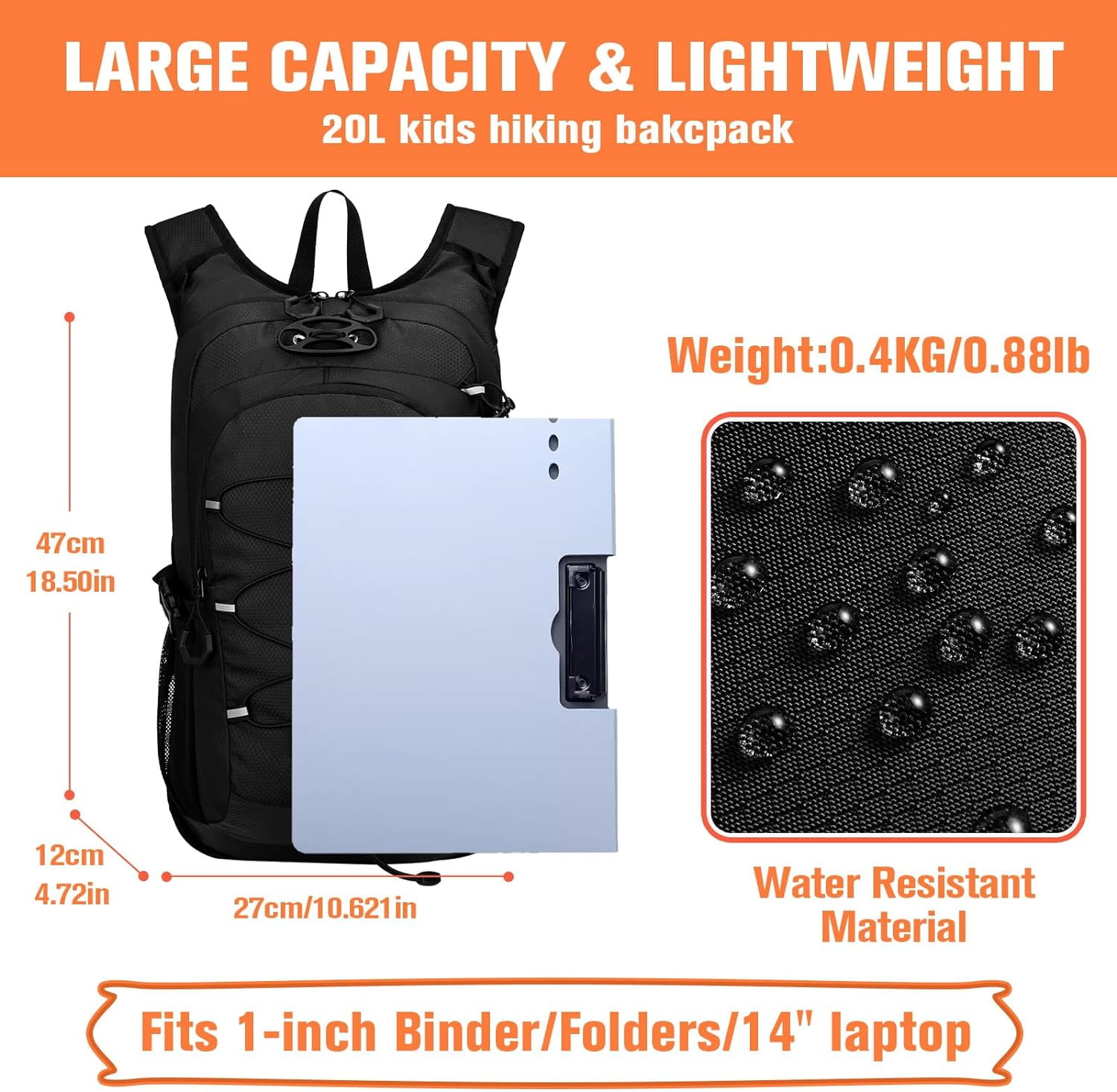 20L Hiking Backpack, Small Hydration Backpack, Waterproof Camping Backpack 8-12, No Water Bladder - Walmart.com 20L Hiking Backpack, Small Hydration Backpack, Waterproof Camping Backpack 8-12, No Water Bladder - Walmart.com