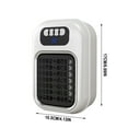thumbnail image 3 of YiJuHui 1pcs Portable Mini Heater with Tip-Over & Overheat Protection, 600W Fast Heating, 12H Timer, Wall Mountable, Quiet Office Home Use, Energy Efficient Thermostat, 3 of 5
