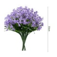 thumbnail image 6 of Sunjoy Tech 6Pcs/Set Artificial Orchid with Stem 7 Forks No Watering Photo Props Home Wedding Decor Faux Babysbreath Flower Bouquet Home Supplies, 6 of 8