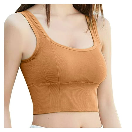 

HGWXX7 Plus Size Bra Womens Beauty Back Wrap Chest Sports Camisole Outer Wear Bottoming Bra Tube Top