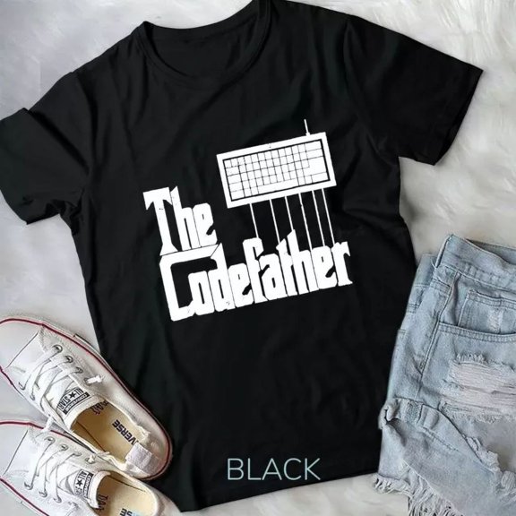 Programmer Tshirt The Codefather Tshirt Vintage Unisex T-Shirt