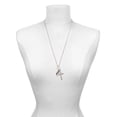 thumbnail image 3 of Delight Jewelry Silvertone Paw Prints Infinity Be Strong and Courageous Engraved Cross Zoey Necklace, 28", 3 of 4