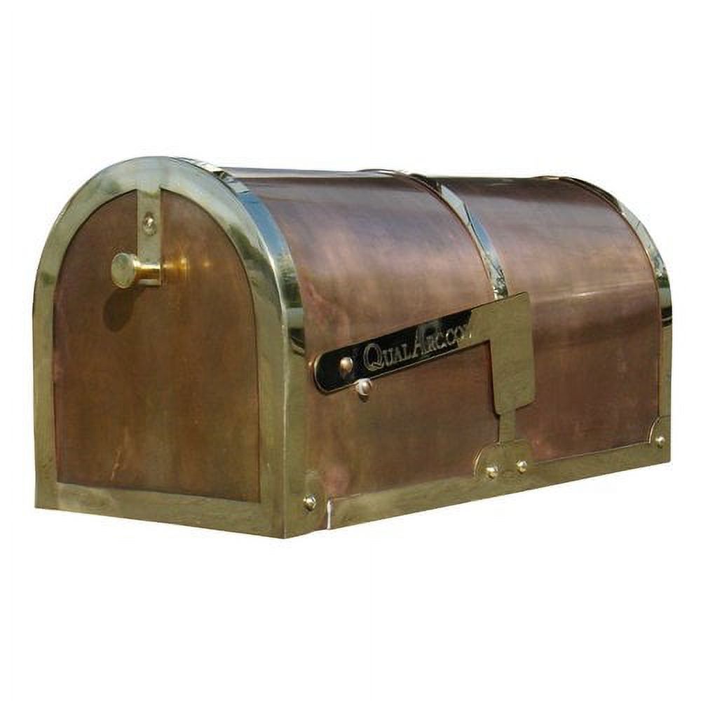 QualArc  Provincial Collection Brass Mailboxes - rural - MB-3000 in Antiqued Patina Brass - image 2 of 2