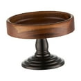 thumbnail image 4 of deevoka Wood Cake en Serving Tray Cake Display Stand for Party Home Wedding S, 4 of 9