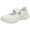 White, variant on CAIXAI Women Walking Shoes Orthopedic Shoes for Women Casual Mesh Knitted Woven Women's Sneakers Walking Anti-Skid Arch Support Mary Jane Shoes Hands-Free Barefoot Shoe
