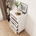 thumbnail image 5 of Organizedlife 4-Drawer Dresser with Acrylic Panels, Modern Storage Cabinet for Bedroom, Living Room, 21.1 x 15.7 x 38.0 Inches, 5 of 9