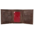 thumbnail image 2 of Rawlings Baseball Stitch Tri-Fold Wallet Brown MW478-201, 2 of 2
