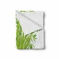 thumbnail image 2 of Exotic Soft Flannel Fleece Throw Blanket, Bamboo Stems with Leaves Fresh Bunch Tropical Plant Eco Foliage Print, Cozy Plush for Indoor and Outdoor Use, 50" x 70", Lime Green, by Ambesonne, 2 of 6