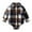 Brown, variant on Newborn Baby Boy Girls Plaid Outfit Flannel Romper Tops Infant Long Sleeve Button Down Plaid Casual Bodysuit Clothes for 12-18 Months