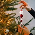 thumbnail image 6 of CuiLiyq 3 Pcs Christmas Tree Ornament Set, Glittering Shatterproof Plastic Tomatoes On Sticks Shapes Pendant, Xmas Hanging Decoration for Holiday Wedding Party Fireplace Decor (D), 6 of 6