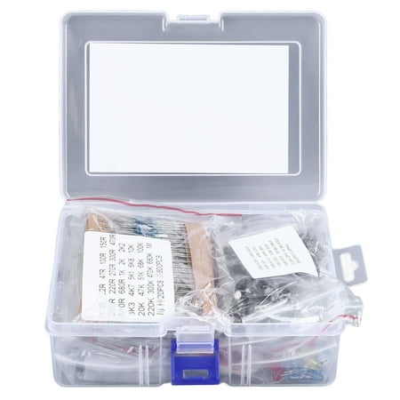 

1500PCS Electronic Component Kit Resistors Transistors Ceramic Electrolytic Capacitors LED Diodes Assortment Kit