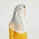 thumbnail image 5 of Pañuelo musulmán para la cabeza, chal de encaje triangular blanco para novia, pañuelo para la cabeza para mujer, 5 of 5