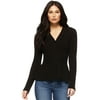 Sofia Jeans by Sofia Vergara Long Sleeve Cardigan Peplum Slim Sweater (Women's) 1 Pack