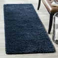 thumbnail image 2 of SAFAVIEH California Plush Solid Shag Runner Rug, Navy, 2'3" x 5', 2 of 11