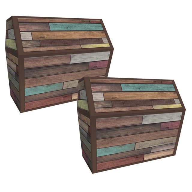 TEACHER CREATED RESOURCES (2ea) Coffre en Bois Récupéré