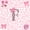 Pink Black F, variant on Erosebridal Pink Leopard Print Twin Sheet Sets For Girls,Letter A Initial Bedding 3pcs
