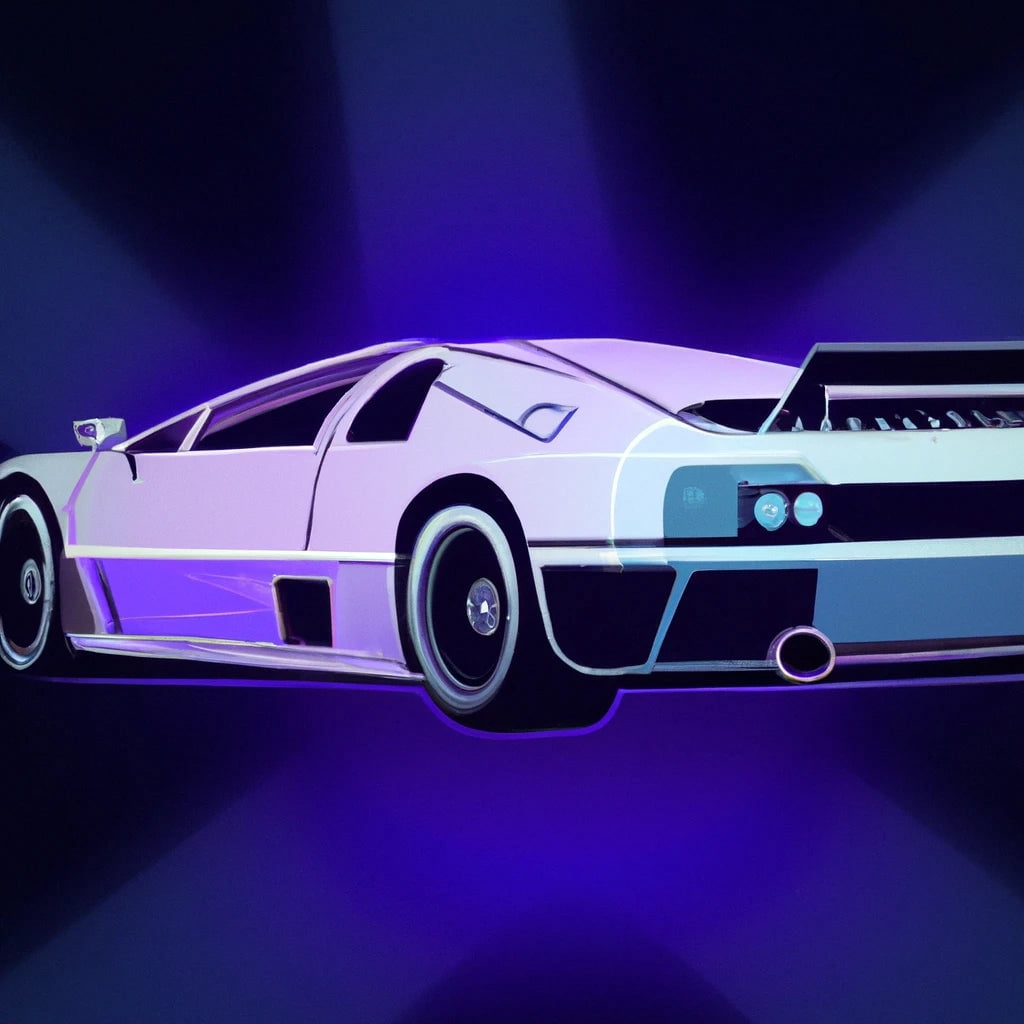 Abstract Race Car Digital Art II - 12