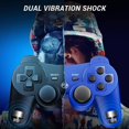 thumbnail image 4 of 2 Pack Controllers for PS3 ,Wireless Playstation 3 Gaming Controller with Double Shock & Motion Sensor, Bluetooth Rechargeable PS3 Controller Gamepad Remote PS3, 4 of 7