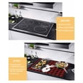thumbnail image 2 of Large Induction Cooktop Protector Mat Christmas Reindeer Stove Top Covers for Electric Stove, Red Black Buffalo Plaid Xmas Winter Decorative Stove Burner Cover Mats, Glass Top Stove Cover, 2 of 7