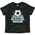 thumbnail image 3 of Inktastic I'd Rather Be Playing Soccer Boys or Girls Toddler T-Shirt, 3 of 5