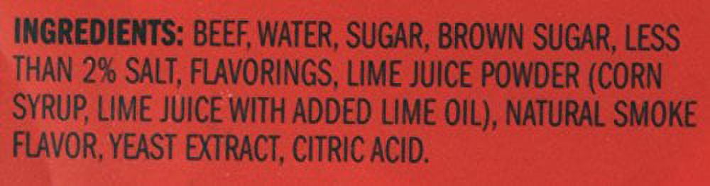Jack Link'S Beef Jerky Jerky Beef Chili Lime 2. 85oz 10000008307