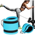 thumbnail image 5 of Sangle de Cheville Bande de Résistance de Cheville Manchette Sangle Rembourrée Sangle Réglable Entraînement Physique Fessier Rebond Anneau en D pour Machine à Câbles Gym Pied Jambe Entraînement Attelle Soutien 1 Paquet, 5 of 5