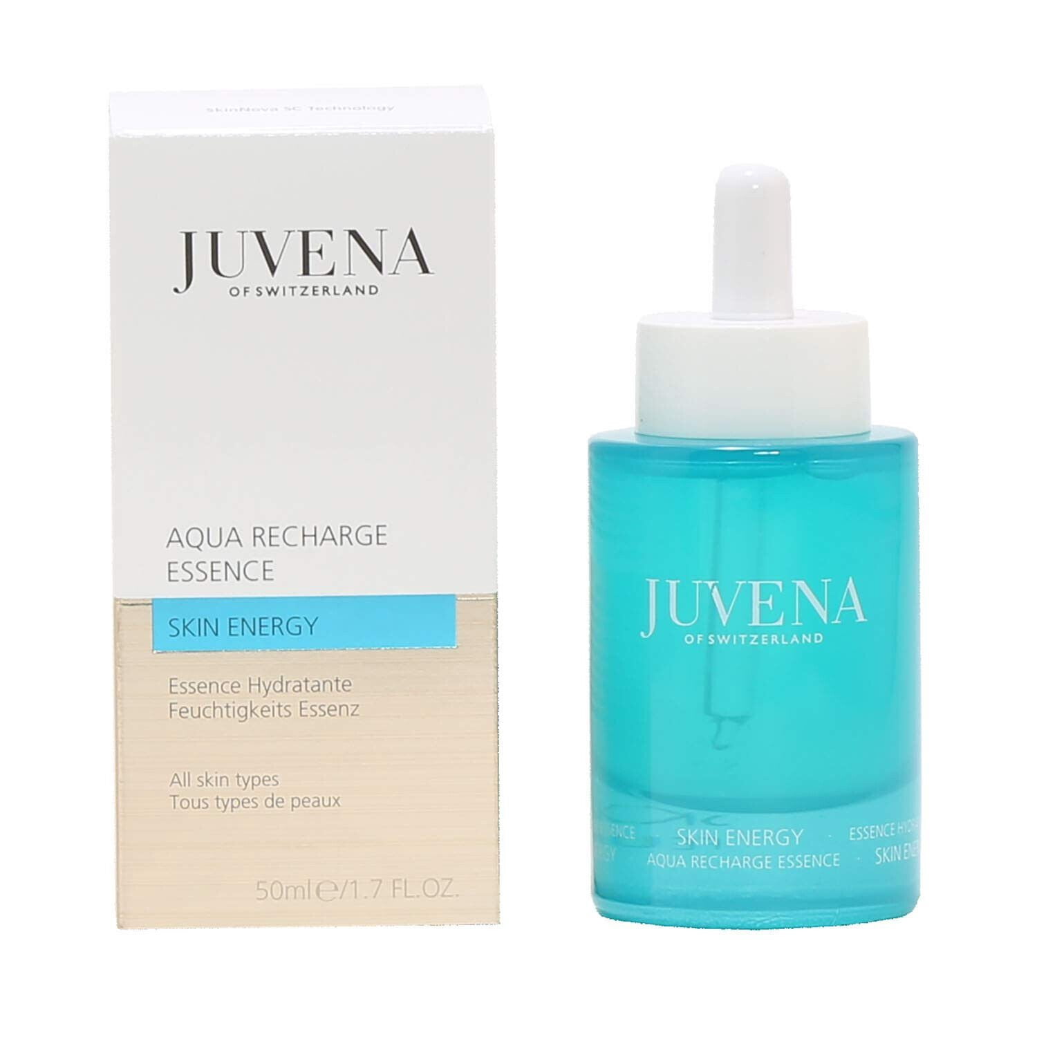 Juvena Skincare Energy Aqua Recharge Essence, 1.7 Oz, clear