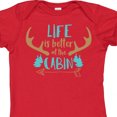 thumbnail image 4 of Inktastic Life is Better at the Cabin, Deer Antlers, Camping Boys or Girls Baby Bodysuit, 4 of 5