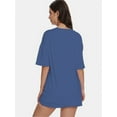 thumbnail image 2 of Women's Short Sleeve Crew Neck T-Shirt - Relaxed Fit, Soft Casual Tee, 2 of 6