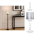 thumbnail image 5 of Tall Decorative Metal Floor Candle Holder for Living Room Decor - Modern Pillar Candle Stand for Entryway Display - Elegant Candle Stick for Home or Event Centerpieces for Console Tables - 36", Black, 5 of 12