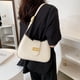 thumbnail image 4 of Bolsos para mujer 2025 nuevo bolso bandolera baguette de cuero suave versátil e informal de moda bolso de un solo hombro debajo del brazo, 4 of 5