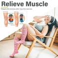 thumbnail image 4 of Plus Size Compression Socks for Women Men 20-30 mmHg 2xl 3xl 4xl , Wide Calf High Tights Long SocksStockings Best Support for Circulation, Running, 4 of 7