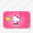 thumbnail image 3 of Hello Kittys-pegatina de tarjeta de débito y crédito, Kawaii pegatina de Sanrios, My Melody Poker, pegatinas impermeables de dibujos animados, Chip grande y pequeño, 3 of 4