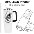thumbnail image 4 of Book Lovers Gifts 40oz Tumbler with Handle and Straw Lid|Vacuum Insulated Leak Proof Tumbler bookish gifts for Women Readers Librarian | Book Accessories Stainless Steel Travel Mug | Bookish Skeleton, 4 of 6