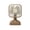 Brown-BW Home Decor, variant on JJV Compact Desktop USB Rechargeable Fan with Wide Angle Soft Air Supply Low Noise Silent Operation Portable Handheld or Stand for Office Travel Home 3.1x2.9x5.1in Gift Ideas