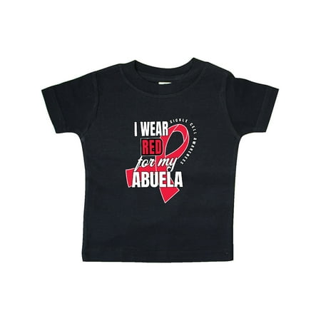 

Inktastic Sickle Cell Awareness I Wear Red For My Abuela Gift Baby Boy or Baby Girl T-Shirt