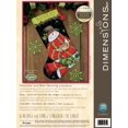 thumbnail image 2 of Dimensions Stocking Needlepoint Kit 16" Long-Snowman & Bear Stitched In Floss - 71-09151, 2 of 3