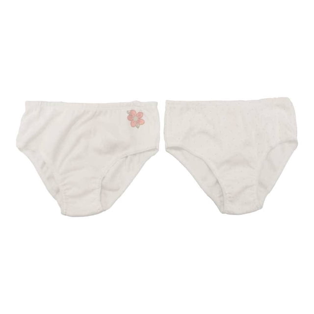 Pantaletas Baby Creysi para Niña Varios Modelos Blanco 2 Piezas Talla G