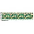 thumbnail image 2 of Ambesonne Ethnic Fabric by the Yard Upholstery, Folkloric Paisley Flowers, 10 Yards, Apricot Hunter Green, 2 of 4