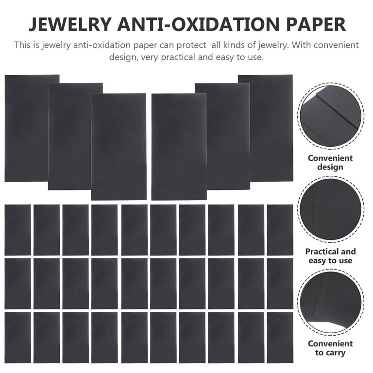 HeroNeo 75Pcs Anti Tarnish Strips for Jewelry Silver Tarnish Prevention  Strips Anti Tarnish Paper Tabs for Jewelry Storage 